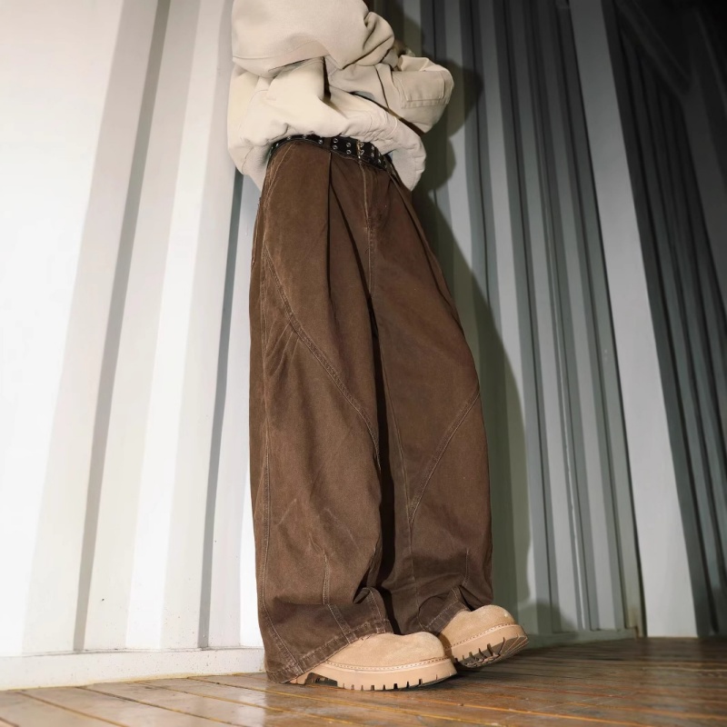 American High Street Pleated Straight Men's Loose All-matching Pants
