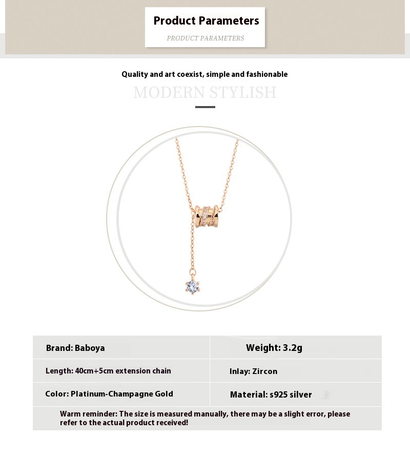 Women's Sterling Silver Waist Necklace