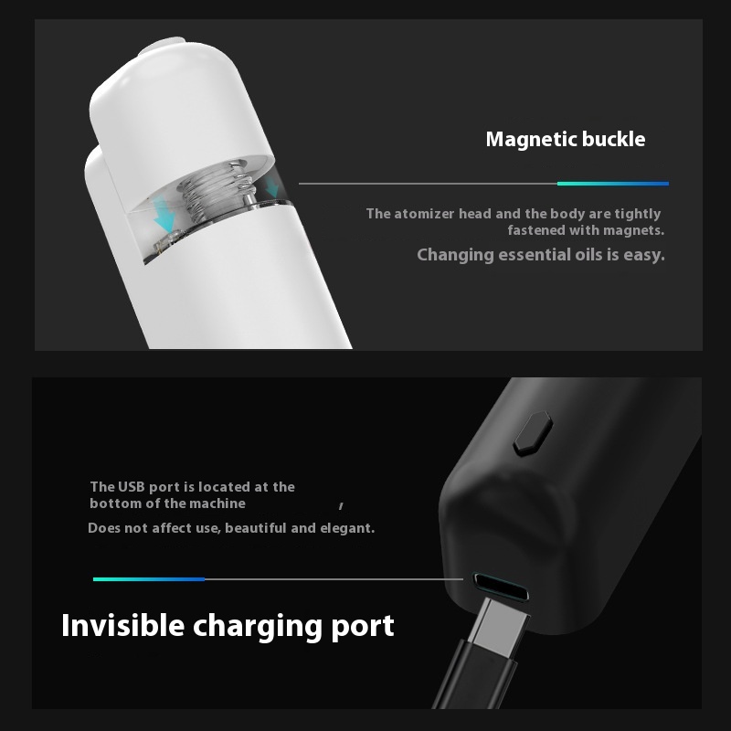 Automatic Ultrasonic Aroma Diffuser Spray Aroma Diffuser Vehicle-mounted Fragrance Machine