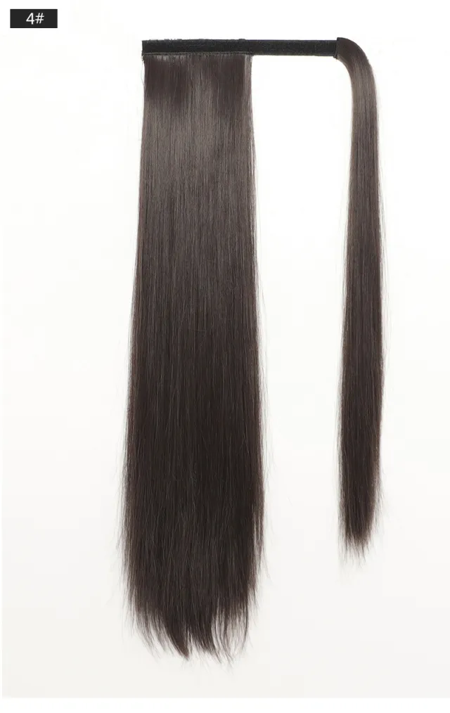 Human Hair Wig Female European And American Wig Female Ponytail Brown - Shop at LoveMi