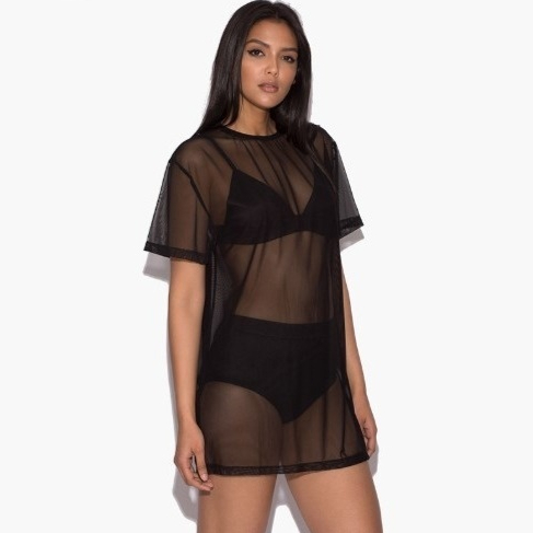 Women's Casual Black Dress Regular Sleeve