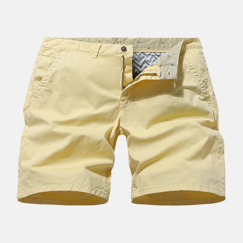 Printed Workwear Loose Casual Men's No Belt Shorts