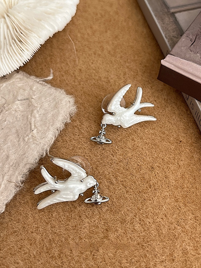 Saturn Series Pigeon Pendant Necklace Ring Earrings