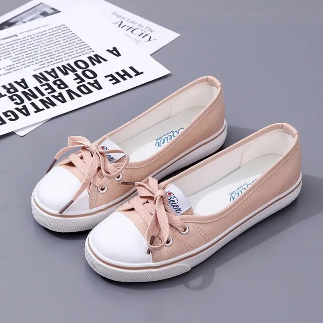 Fashion Board Shoes Flat Pump Women's Shoes Khaki - Shop at LoveMi