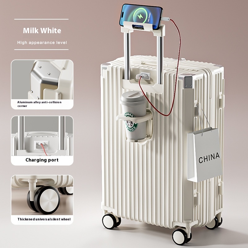 Multifunctional Anti-fall Luggage Thickened And Large-capacity Trolley Case