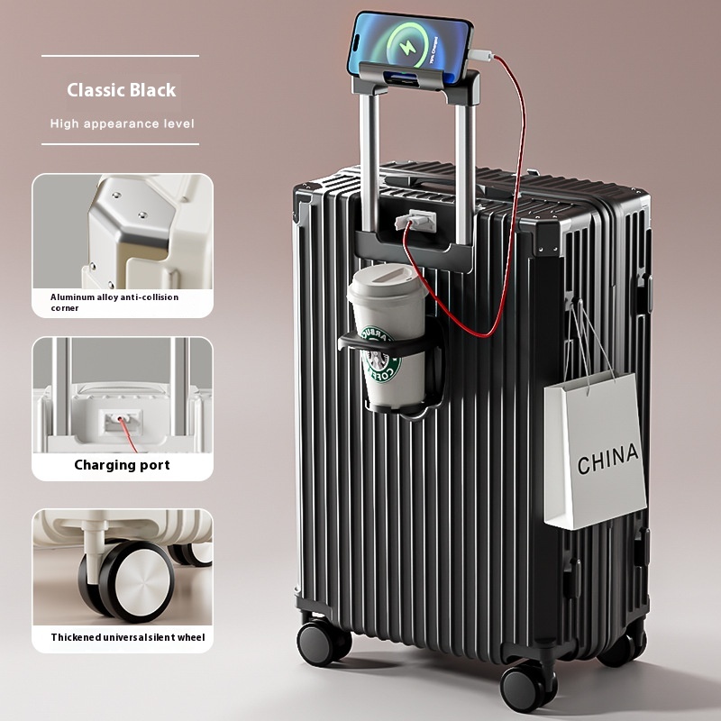 Multifunctional Anti-fall Luggage Thickened And Large-capacity Trolley Case