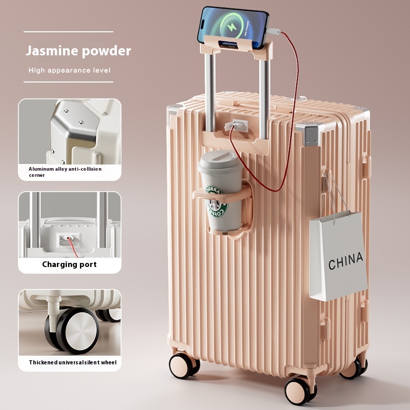 Multifunctional Anti-fall Luggage Thickened And Large-capacity Trolley Case