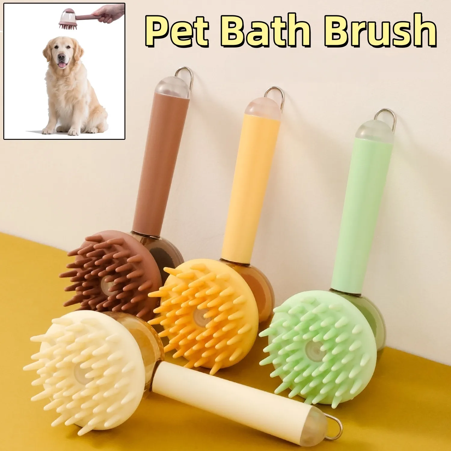 3 In 1 Pets Bath Brush