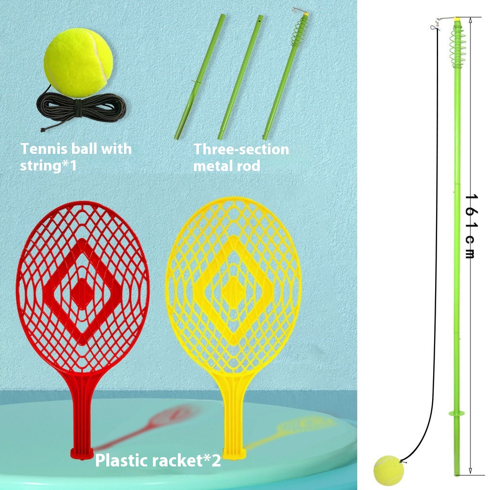Single Tennis Trainer With Rope Rotating Tennis Rackets Outdoor Tennis Set - Image 2
