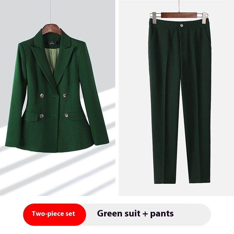 Double Breasted Slim Fit Women's Professional Custom Suit Trousers