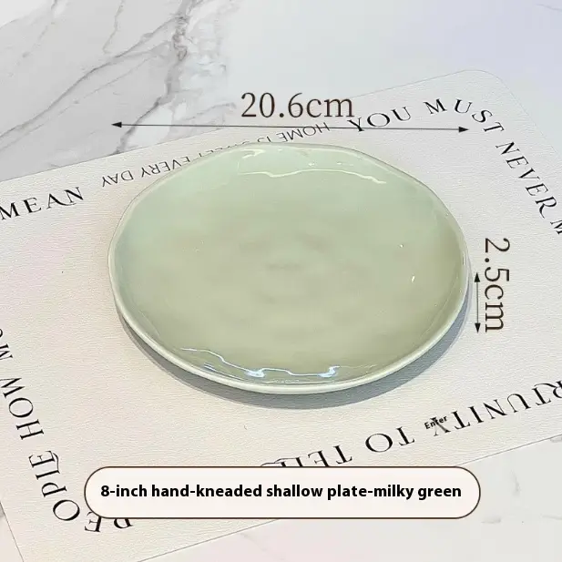 Cream Style Vegetable Household Ceramic Plate
