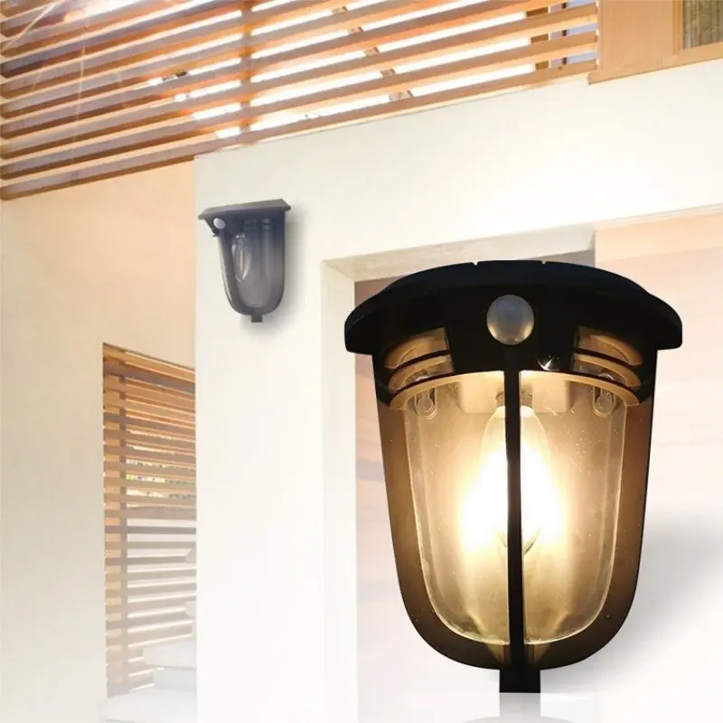 European Retro Courtyard Decorative Lighting Solar Wall