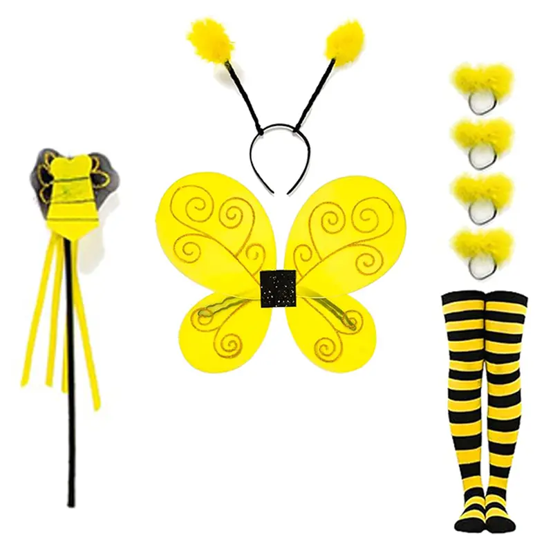 Bee Insect Wings Tutu Skirt Magic Wand Set