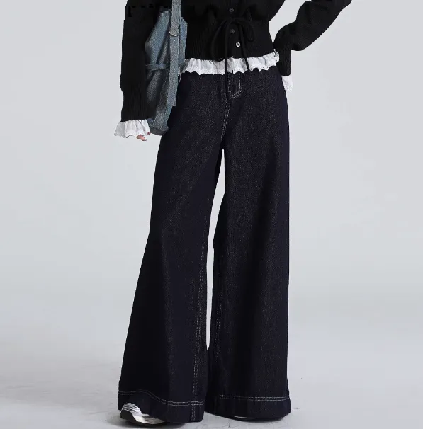 Women's Retro Fake Two piece Plaid Stitching Top Pants - Shop at LoveMi