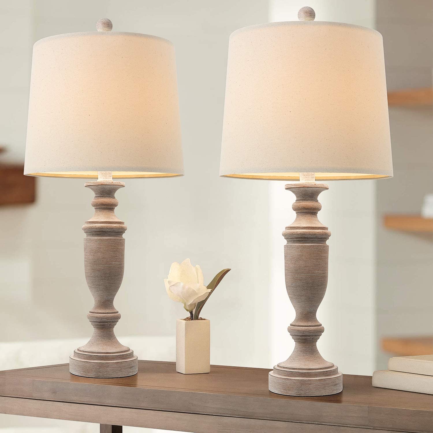 Bedroom Decoration Retro Wooden Table Lamp