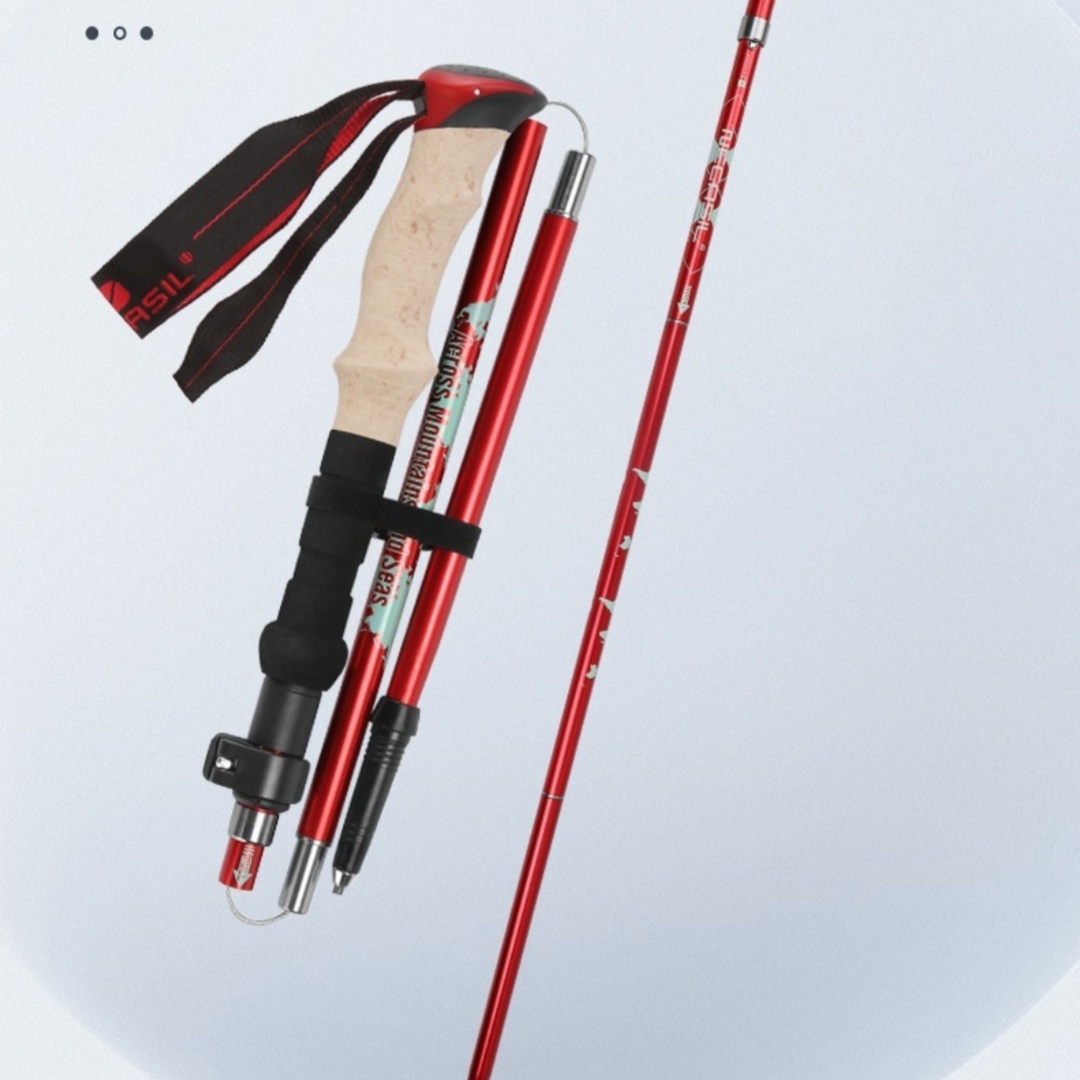 Alpenstock Folding Cane Hiking Cross-country