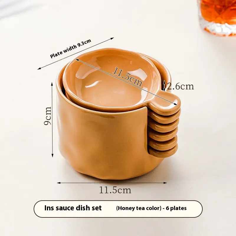 Ceramic Home Creative Saucer Dish Soy Sauce And Vinegar Dish