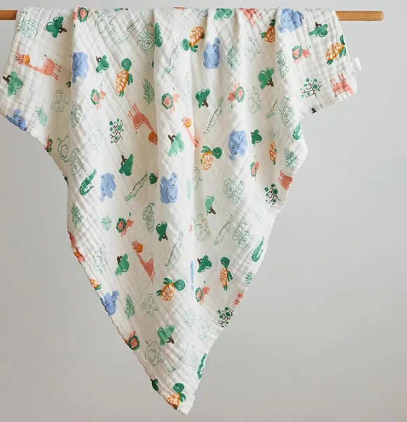 Baby Cotton Super Soft Gauze Blanket Animal Park - Shop at LoveMi