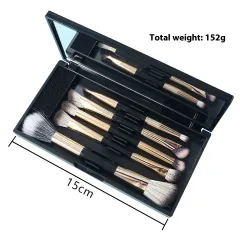 Makeup With Mirror Multifunctional Makeup Brush Suit - 5 Pieces Gold - View 1