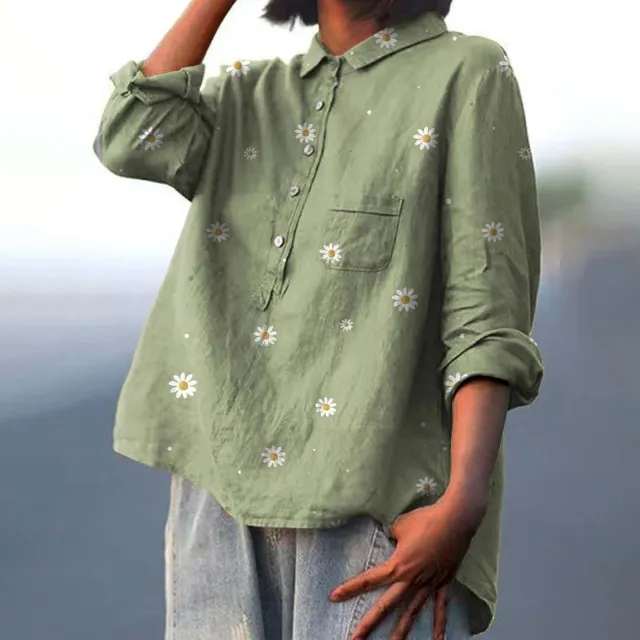 Women's Half Cardigan Pocket T shirt Top Xl24053Hyh36 Xl - Shop at LoveMi