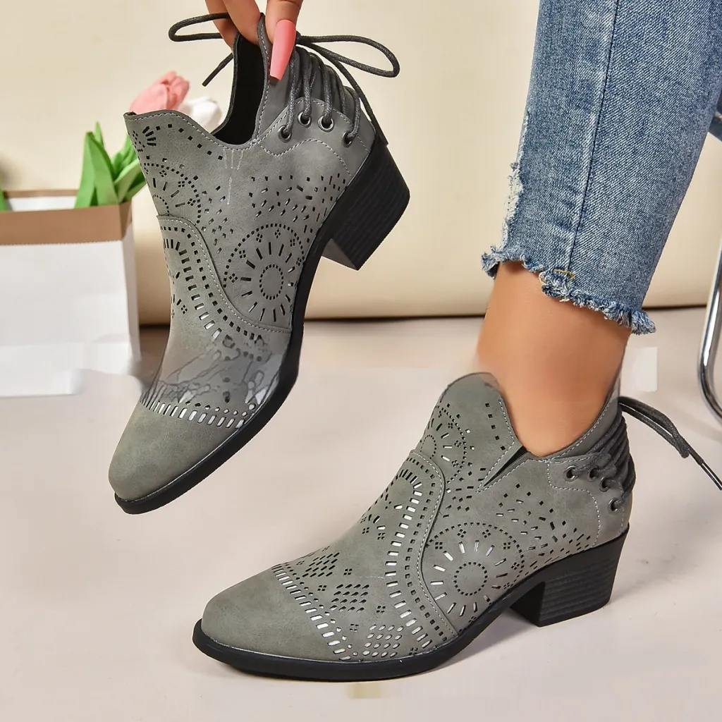 Women's Plus Size Fashion Simple Shoes - Gray