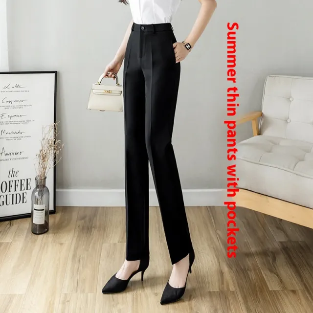 Female Office Worker Straight Workplace Suit Pant - Shop at LoveMi