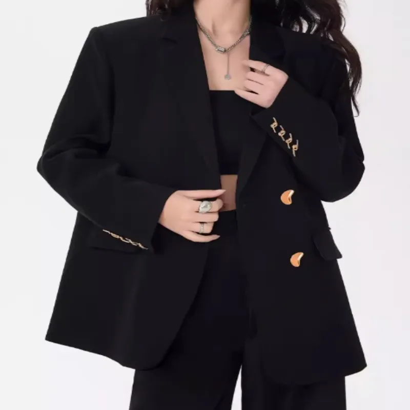 Korean Style Hot Girl Design Loose Small Business Suit Coat