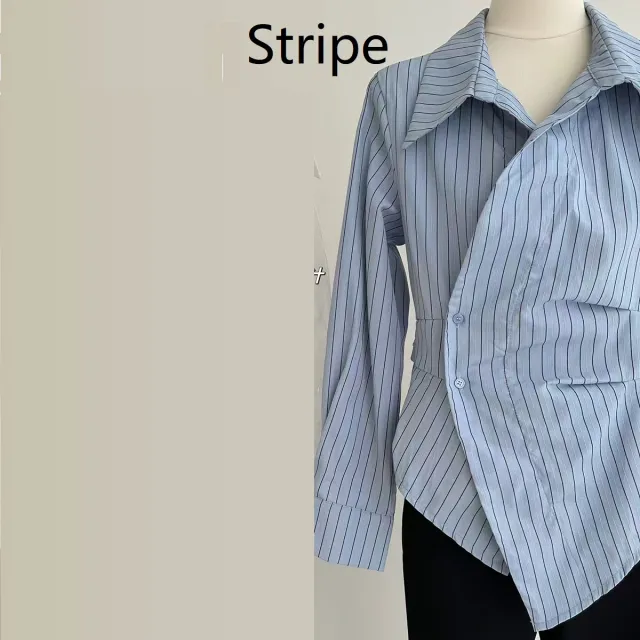 Fashionable New Waist tight Fashionable Irregular All match Short Top Figure 1 S - Shop at LoveMi