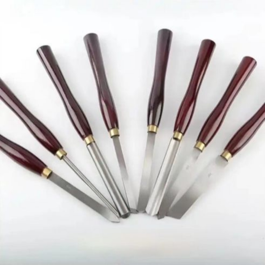 Red handle woodworking turning tool milling cutter set