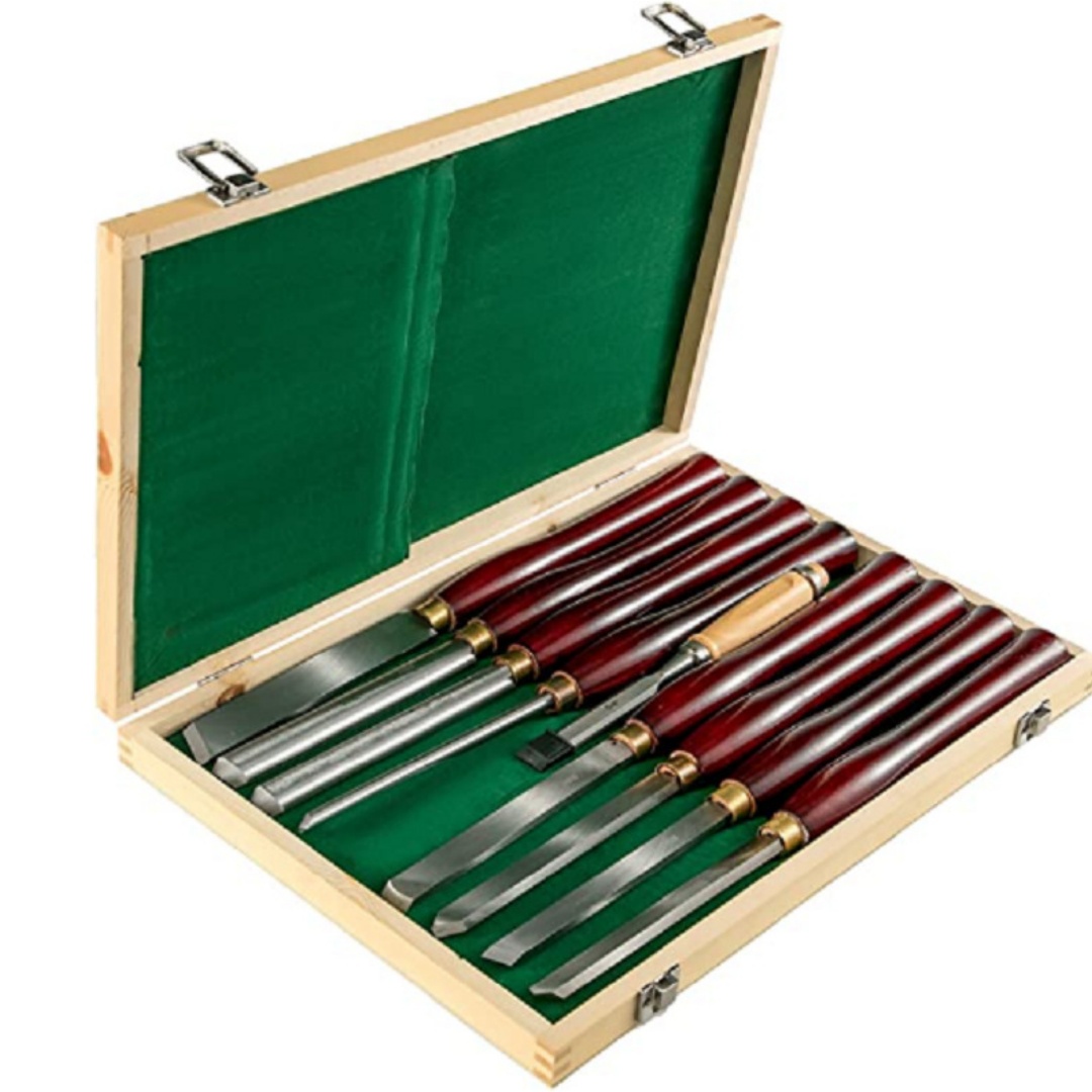 Red handle woodworking turning tool milling cutter set