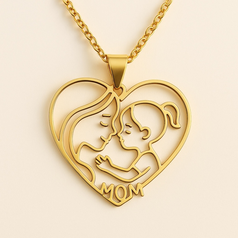 Children's Stainless Steel Pendant Painting Necklace