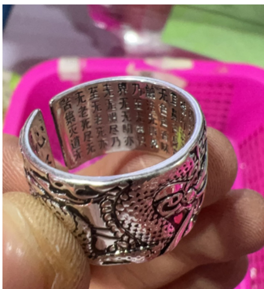 Open Heart Meridian Index Finger Ring