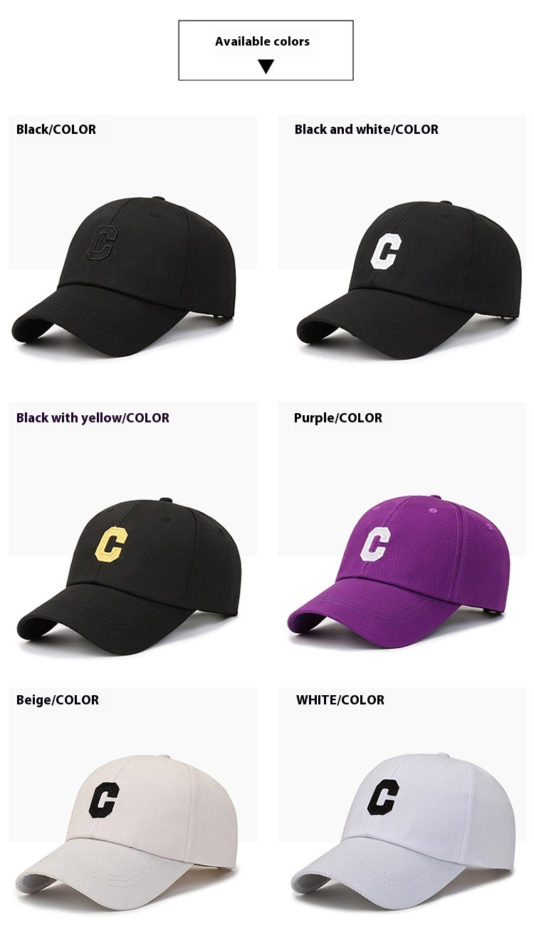 Women’s baseball cap – inside sweatband and stitching detail