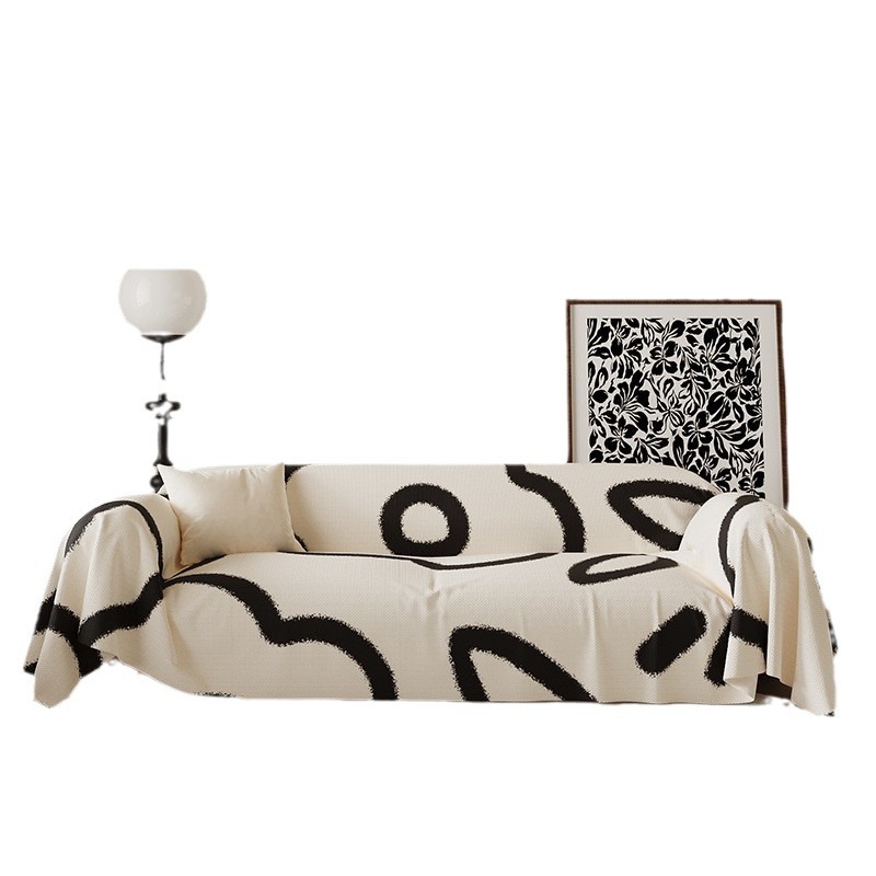Ins Style Light Luxury Sofa Cover Cloth Slipcover Retro High Sense Sofa Cover