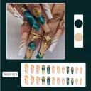 Ballet Wave Line Detachable Finished Product Nail Stickers view 2