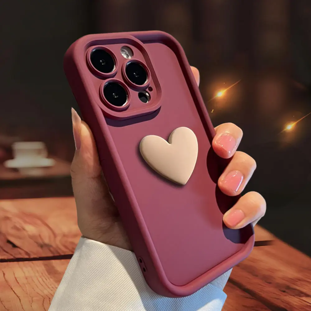 Three-dimensional Love Skin-friendly Frosted Lens All-inclusive Phone