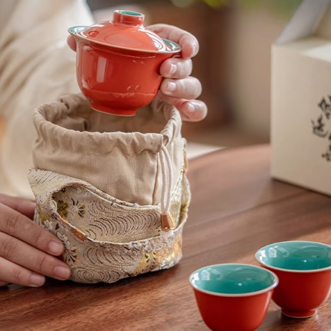 Tureen Household Ceramic Bowl Anti-scald Hand-held Cup Tea Cup Kung Fu Tea Set
