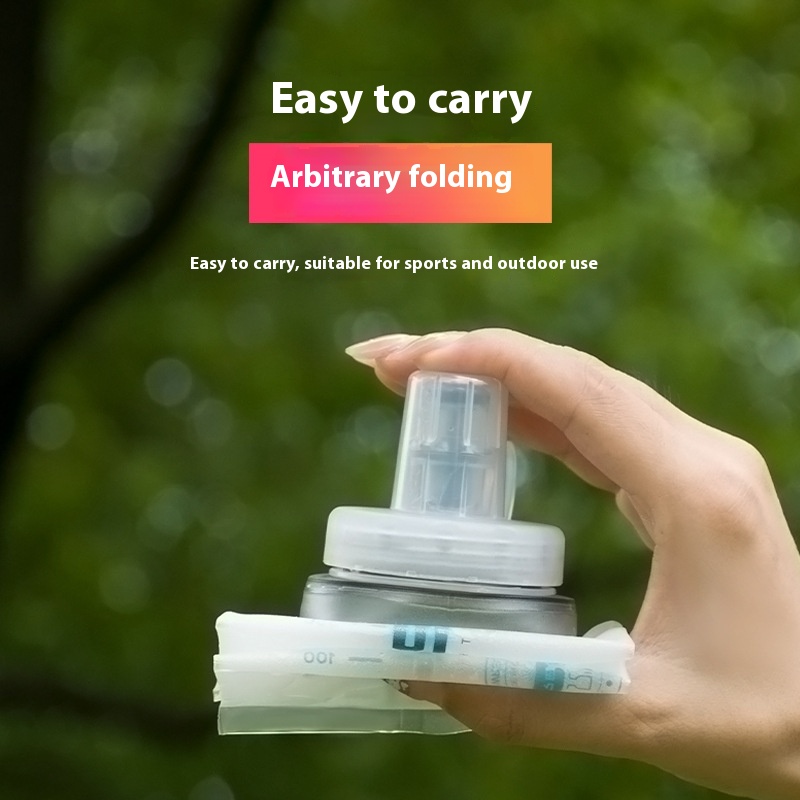 Running Sports Soft Water Bottle Foldable Large Diameter Cup Large Capacity Water Bag - Image 8
