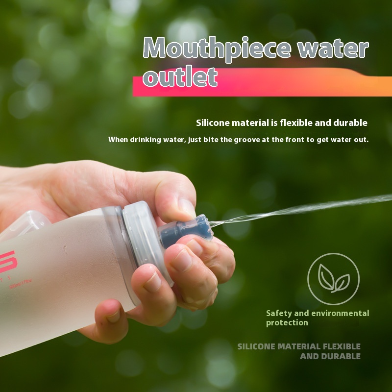 Running Sports Soft Water Bottle Foldable Large Diameter Cup Large Capacity Water Bag - Image 3