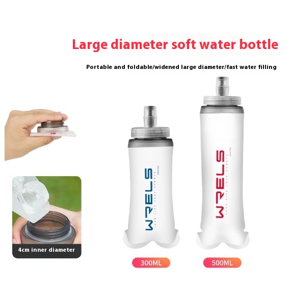 Running Sports Soft Water Bottle Foldable Large Diameter Cup Large Capacity Water Bag - Image 7