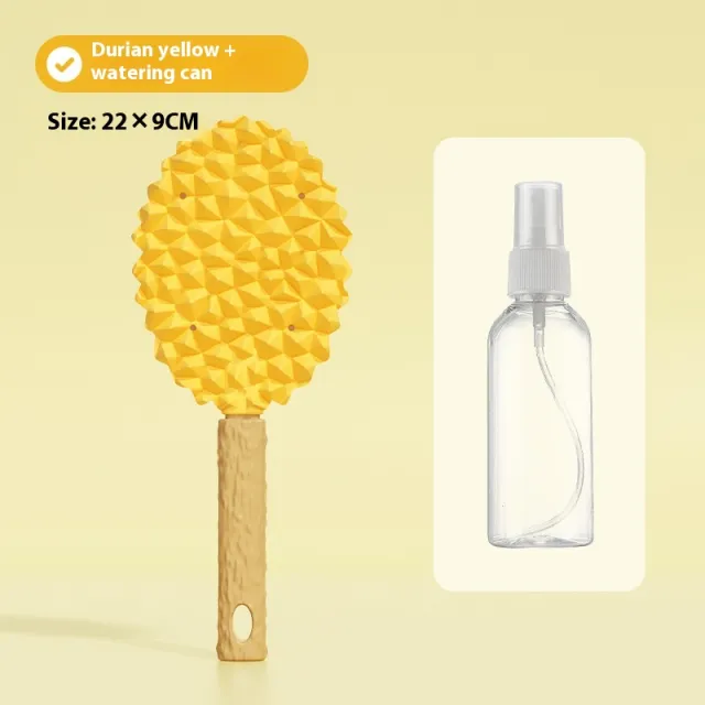 Pet Durian Massage Comb Float Hair Cleaning Cleaner Yellow With Spray Bottle - Shop at LoveMi