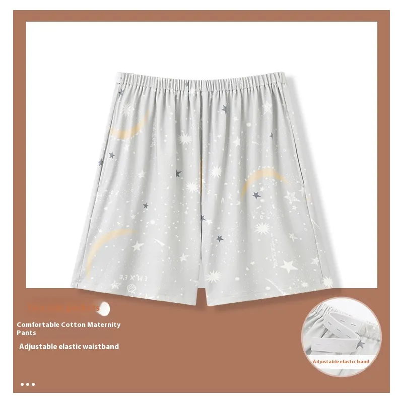 Summer New Pregnant Women Adjustable Cartoon Pajama Pants Thin - Hd5303Color-Xl
