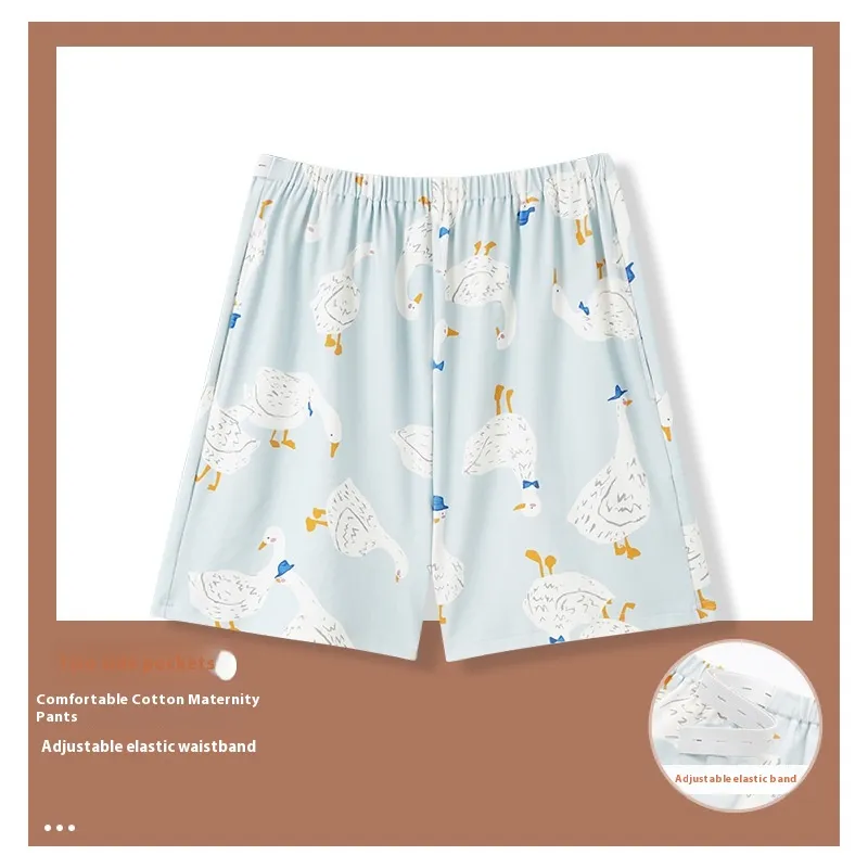 Summer New Pregnant Women Adjustable Cartoon Pajama Pants Thin - Hd5301Color-4Xl