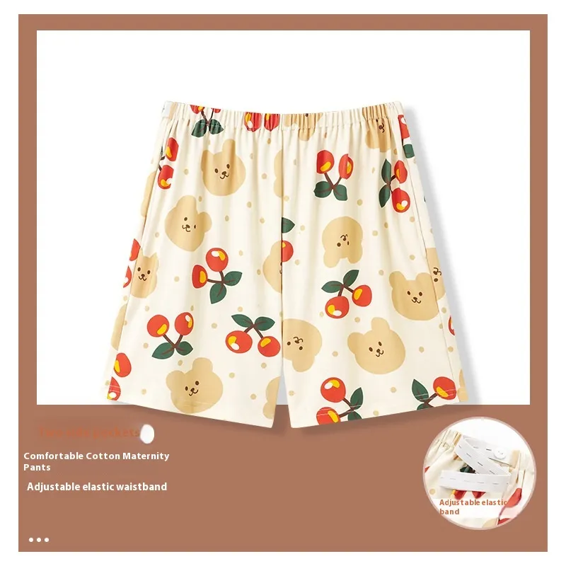Summer New Pregnant Women Adjustable Cartoon Pajama Pants Thin - Hd5318Color-2Xl