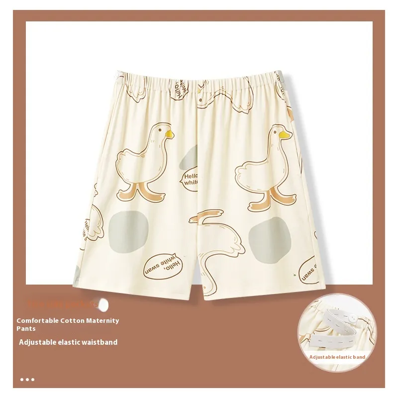 Summer New Pregnant Women Adjustable Cartoon Pajama Pants Thin - Hd5315Color-L