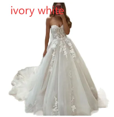 Bridal Lace Tube Top Main Yarn Heavy Industry Advanced - Ivory White