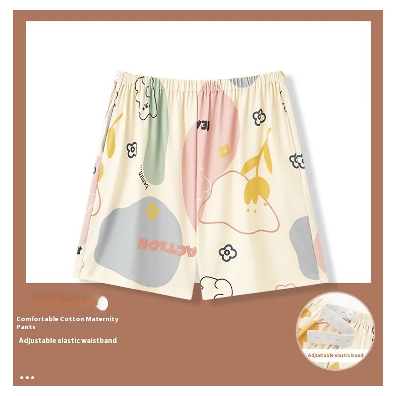 Summer New Pregnant Women Adjustable Cartoon Pajama Pants Thin - Hd5316Color-3Xl