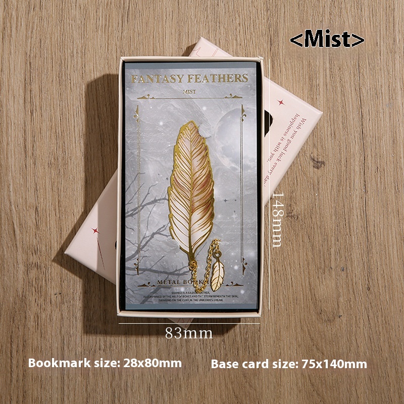 Classical Chinese Style Cultural And Creative Feather Bookmark