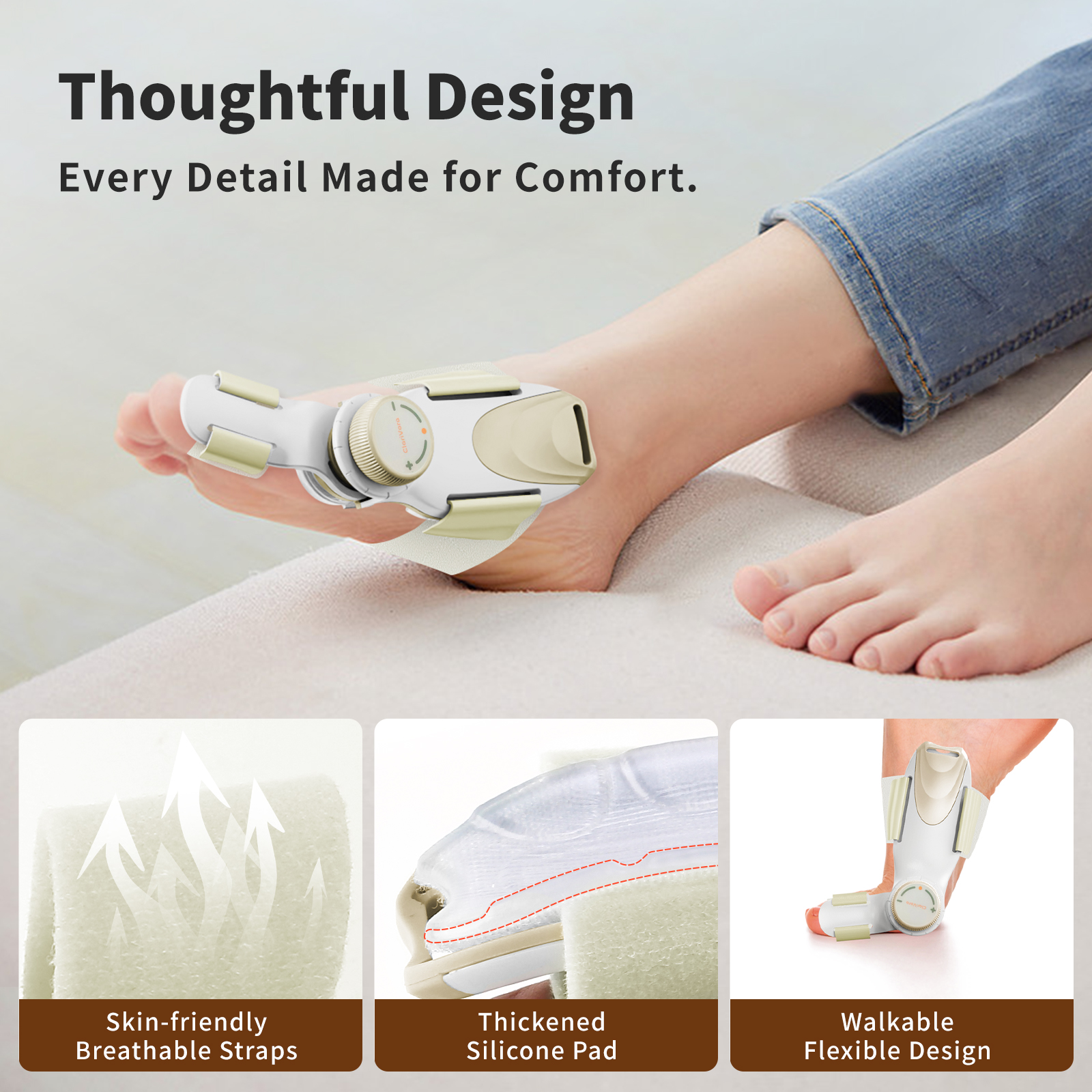 Hallux Valgus Orthosis Knob Adjustable