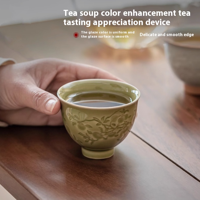 Relief Persimmon Household Kung Fu Tea Set Suit